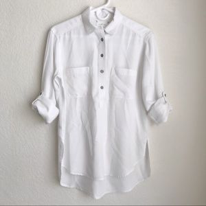 Lou & Grey White Pop On Shirt